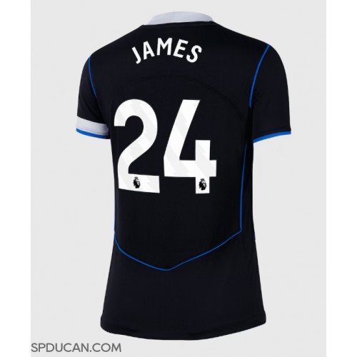 Zenski Nogometni Dres Chelsea Reece James #24 Rezervni 2025-26 Kratak Rukav Zenski Nogometni Dres Chelsea Reece James #24 Rezervni 2025-26 Kratak Rukav